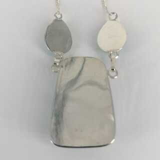 Pretty necklace in silver with Larimar from the Caribbean