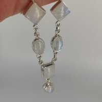 Charming sterling silver necklace with various moonstones