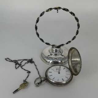 Uhrenständer in Silber - Annodazumal Antikschmuck: Vintage Taschenuhren Halter in Silber