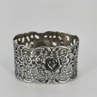 Silver Openwork Art Nouveau Napkin Ring