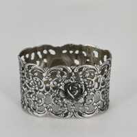 Silver Openwork Art Nouveau Napkin Ring