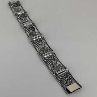 Modernism Design Bracelet in Silver Theodor Klotz TeKa Pforzheim