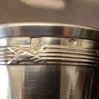 12 Schapps cups in solid silver in original box around 1900