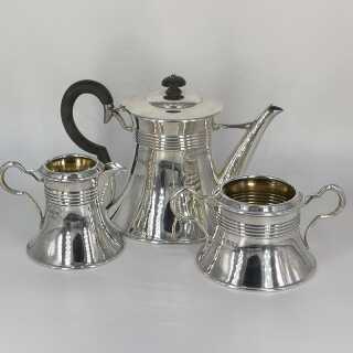 Antikes Tafelsilber - Annodazumal Antikschmuck: Arts & Crafts Teeset in Silber kaufen