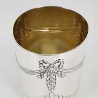 Art Nouveau Drinking Cup with Rich Decoration in Silver and Gold