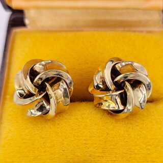 Vintage Herrenschmuck - Annodazumal Antikschmuck: Knoten Manschettenknöpfe in Gold kaufen