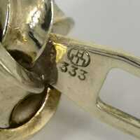 Vintage Manschettenknöpfe in Gold, Knoten oder Knebel Form 