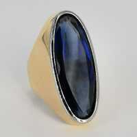 Vintage Goldschmuck für Damen - Annodazumal Antikschmuck: Mid-century Ring mit Saphir kaufen