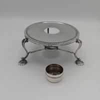 Elegant teapot warmer in solid silver