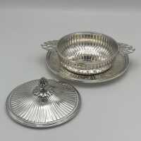 Magnificent 3-piece side dish or vegetable bowl in silver