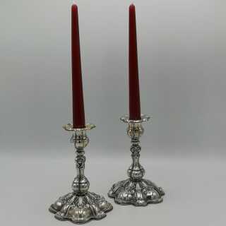 Vintage Tafelsilber - Annodazumal Antikschmuck: Paar Kerzenleuchter in Silber kaufen