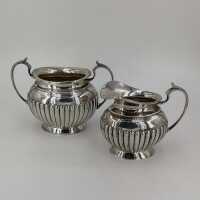 3-piece Queen Anne Tea Set in Silver