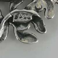 Vintage Kropfkette in Silber mit Venezianerkette und Hämatit