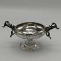 Set of Art Nouveau Mocca Cups and Sugar Bowl in Silver from Vienna