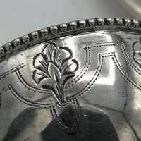 Set of Art Nouveau Mocca Cups and Sugar Bowl in Silver from Vienna