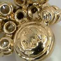 Zartes Negligé Collier in mehrfarbigem Gold mit Diamanten und Perle