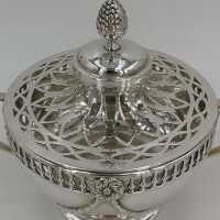 Magnificent Rose or Potpourri Bowl in Silver from 1910