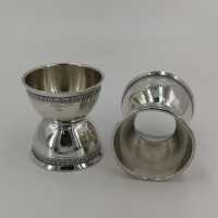 Antique Pair of Silver Egg Cups from France