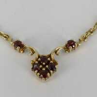 Vintage Schmuck für Damen - Annodazumal Antikschmuck: Vintage Granatkette in Gold kaufen