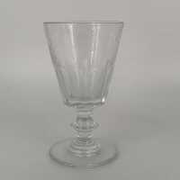 6 Transparent Art Nouveau Baccarat St Louis Crystal Red Wine Glasses
