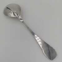 Large Decorated Art Deco Serving Spoon in Silver from Denmark 1919