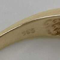 Harem Ring in Gold mit Aventurinen und Diamanten