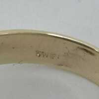 Vintage Herren Siegel Ring in Gold mit einer Platte aus rotem Karneol