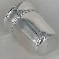 Elegantly shaped Art Deco drinking or christening cup in silver
