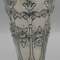 Rare Pair of Large Vases in Silver from London 1901
