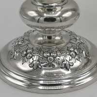 Rare Pair of Large Vases in Silver from London 1901