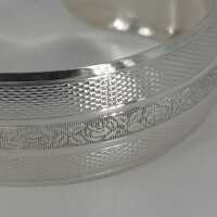 Magnificently chiselled silver bangle or clasp handmade around 1940