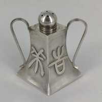 Collectable antique spice set in silver from China around 1900