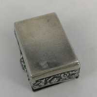 Silver Pill Box with Cereal Ear Decoration