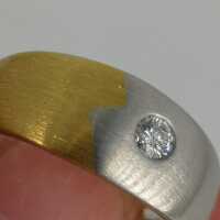 Vintage Schmuck - Annodazumal Antikschmuck: Bandring in Platin mit Diamant kaufen