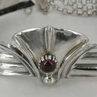 Vintage Schmuck in Silber - Annodazumal Antikschmuck: Armband in Silber mit einem roten Turmalin kaufen