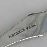 Antiker Tauflöffel in Silber von Fridtjof Morken aus Norwegen