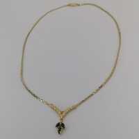 Vintage Negligé Collier in Gold mit Diamanten und Saphiren