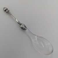 Vintage Marmeladenglas mit Steckdeckel in Silber