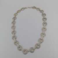 Filigree Art Deco Necklace in Silver