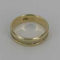 Vintage Unisex Ring in zweifarbigem Gold