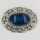 Magnificent Art Nouveau Brooch in Silver with Lapis Lazuli