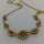Antique Garnet Necklace in Gold Doublé
