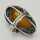 Vintage Ladies Ring in Silver with a Natural Butterscotch Amber