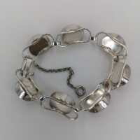 Beautiful Vintage Bracelet in Silver with Rose Quartz
