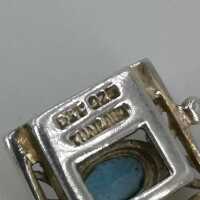 Vintage Armband aus 925/- Silber und Blautopasen