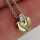 Vintage Schmuck in Gold - Annodazumal Antikschmuck: Halskette mit Herzanhänger in mehrfarbigen Gold und einem Brillanten kaufen 