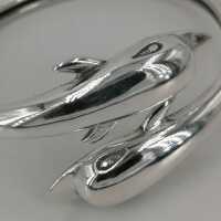 Vintage Dolphin Bangle in 925/- Sterling Silver