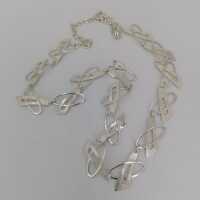 Vintage Modernist Sterling Silver Designer Necklace
