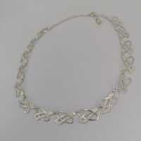 Vintage Modernist Sterling Silver Designer Necklace