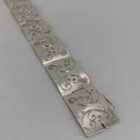 Art Deco Cuff Bracelet in Silver